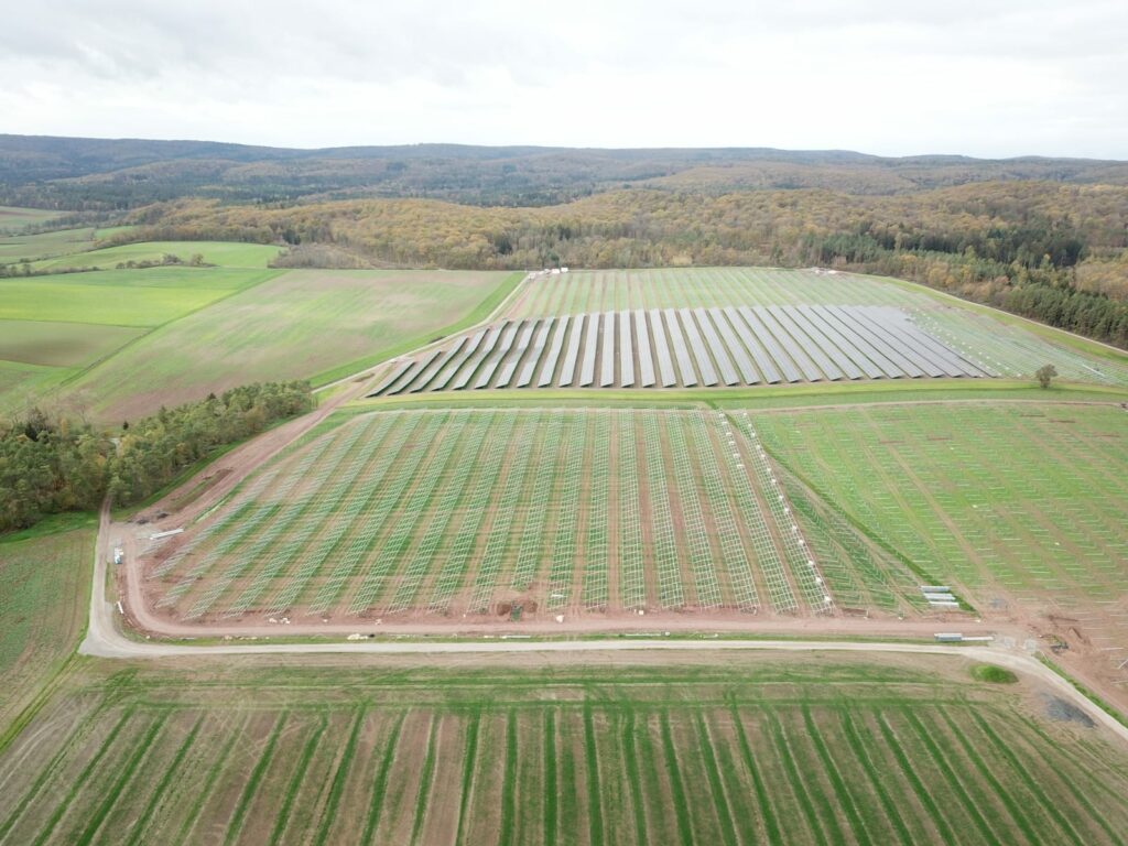 Bürgersolarpark Bundorf Baufortschritte